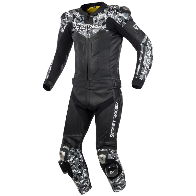 Férfi overál Street Racer Pattern fekete-szürke kiárusítás