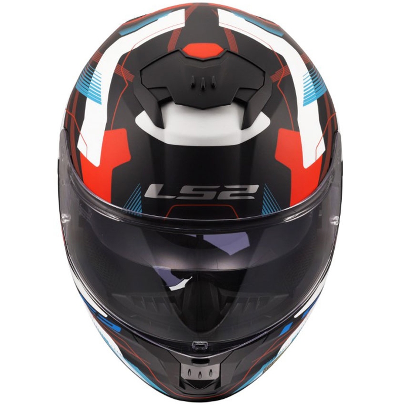 LS2 FF808 Stream II Mika zárt motoros bukósisak matt fehér-kék