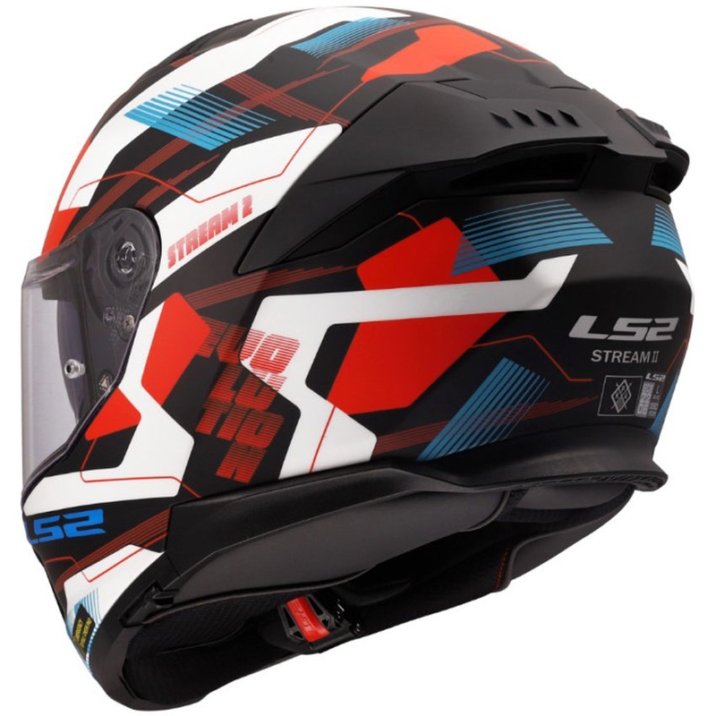LS2 FF808 Stream II Mika zárt motoros bukósisak matt fehér-kék