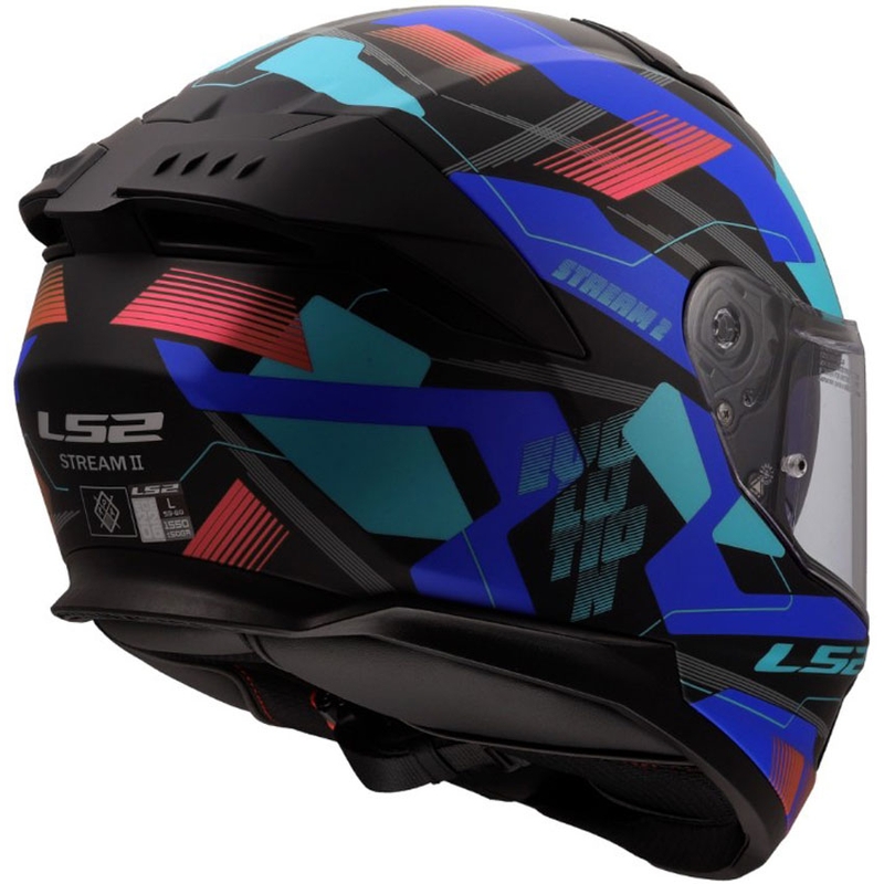 LS2 FF808 Stream II Mika zárt motoros bukósisak fekete-kék