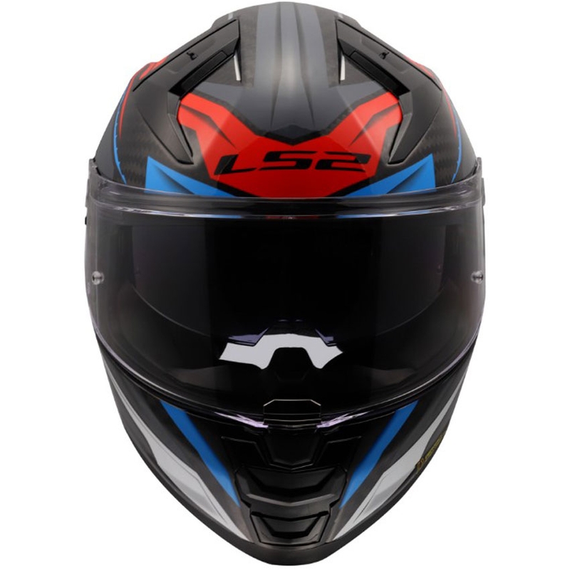 LS2 FF811 Vector II C Savage zárt motoros bukósisak fehér-kék-piros