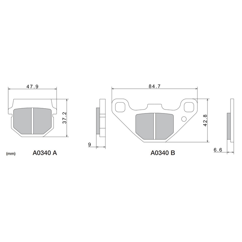 NISSIN fékbetét félmetál keverék M501-390 2 darab