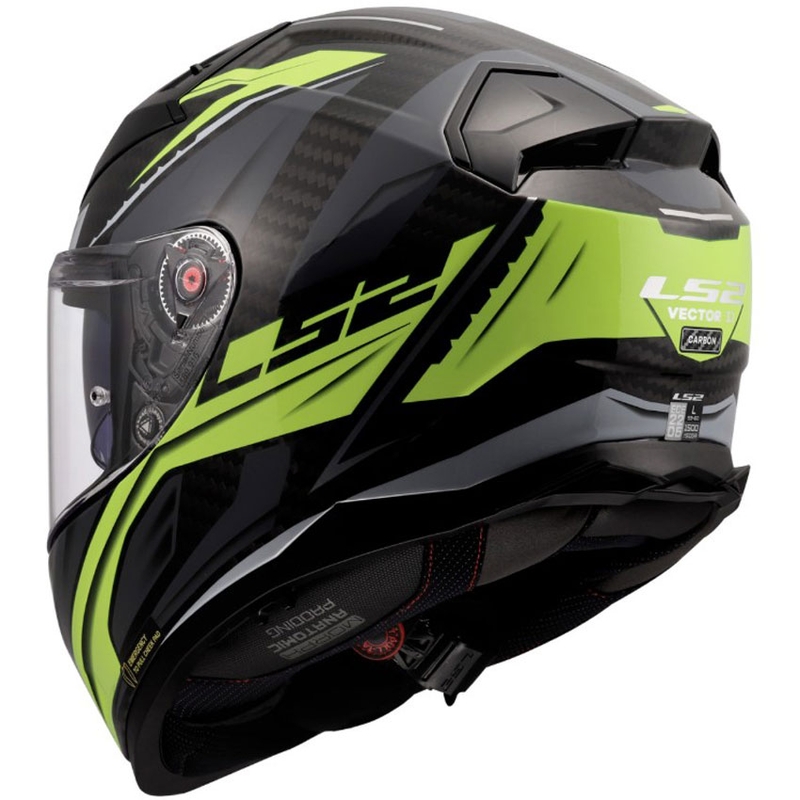 LS2 FF811 Vector II C Savage zárt motoros bukósisak fényes H-V sárga