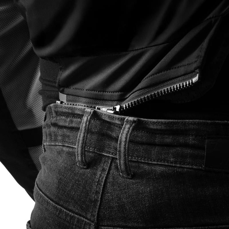 Rebelhorn Classic Monolayer hosszabbított motoros farmer koptatott fekete