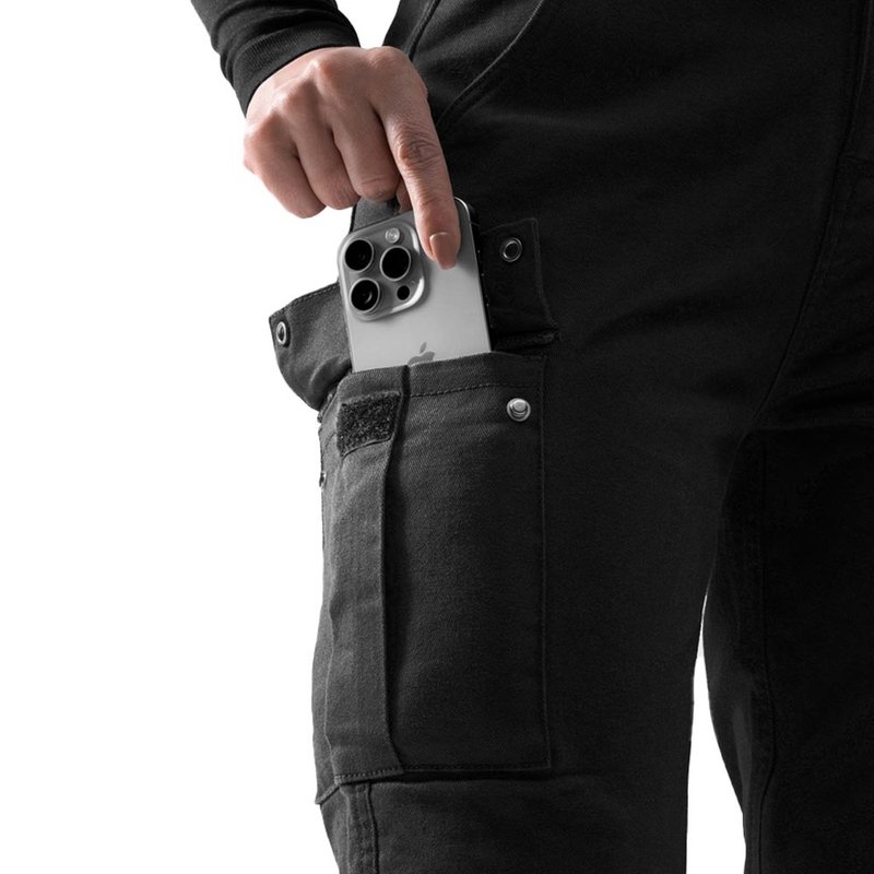 Rebelhorn Faster női rövidített motoros farmer fekete