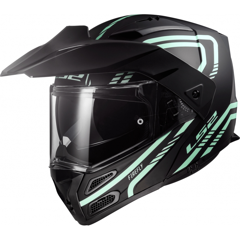 Billenő sisak LS2 FF324 Metro EVO Firefly fekete matt