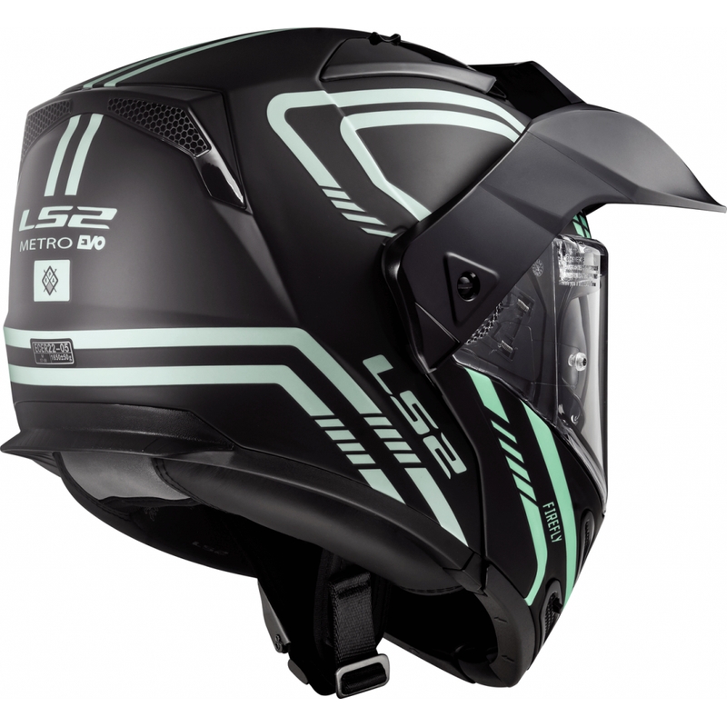 Billenő sisak LS2 FF324 Metro EVO Firefly fekete matt