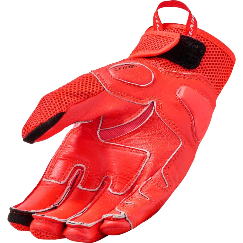 Revit Ritmo motoros kesztyű fluo piros-fekete