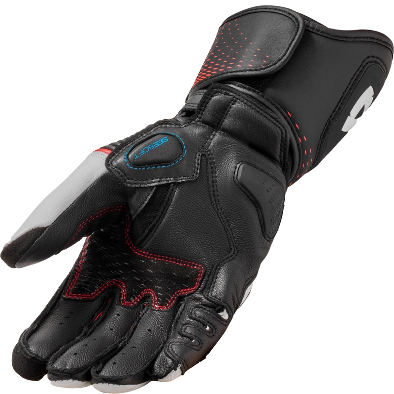 Revit Xena 4 női motoros kesztyű fehér-fluo piros