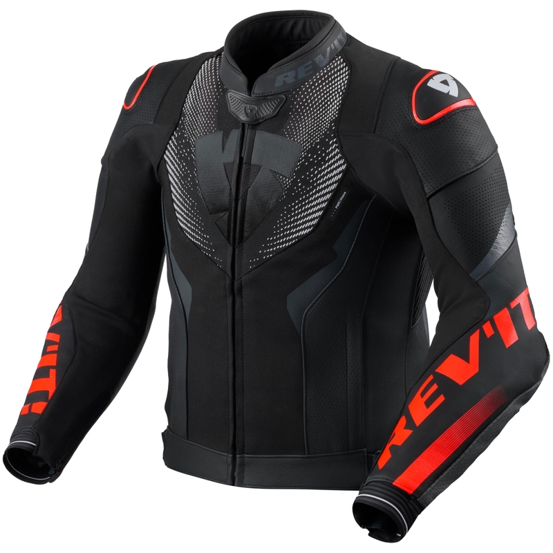 Revit Hyperspeed 3 Air motoros bőrkabát fekete-fluo piros