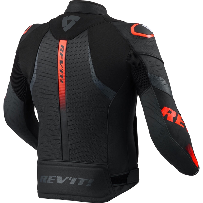 Revit Hyperspeed 3 Air motoros bőrkabát fekete-fluo piros