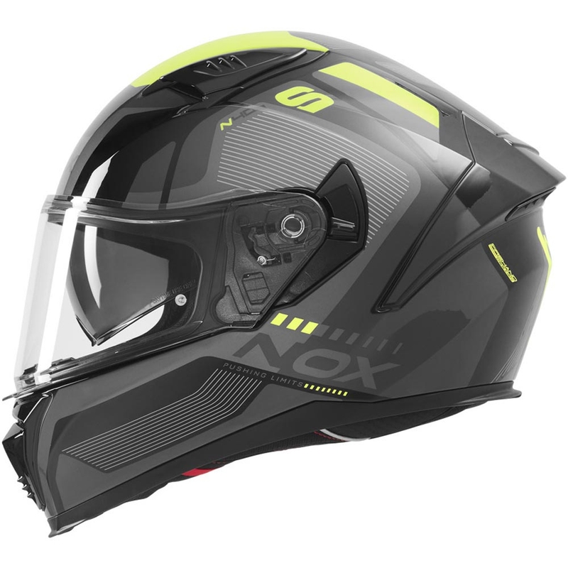 NOX N402 Mentor zárt motoros bukósisak fekete-fluo sárga