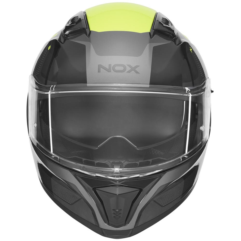 NOX N402 Mentor zárt motoros bukósisak fekete-fluo sárga
