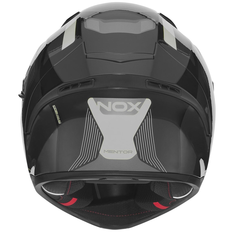 NOX N402 Mentor zárt motoros bukósisak fekete-ezüst