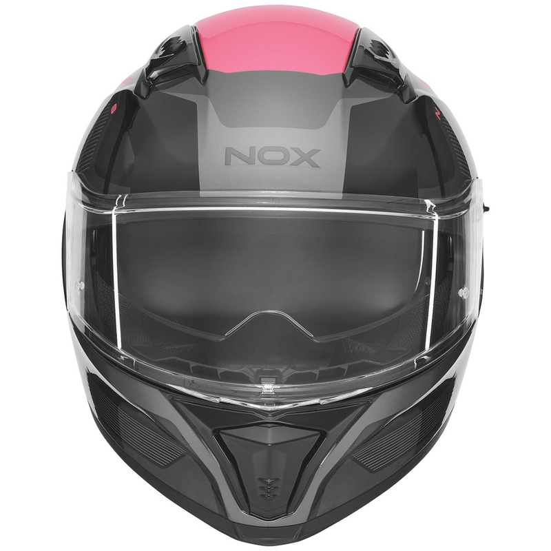 NOX N402 Mentor zárt motoros bukósisak fekete-rózsaszín