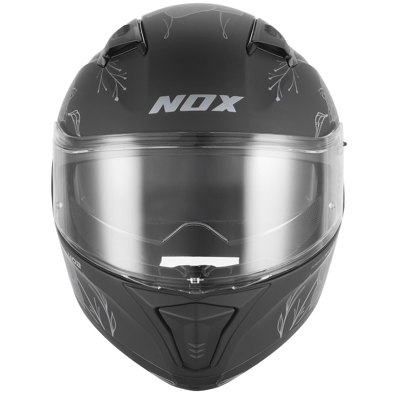 NOX N402 Spring zárt motoros bukósisak matt fekete-ezüst