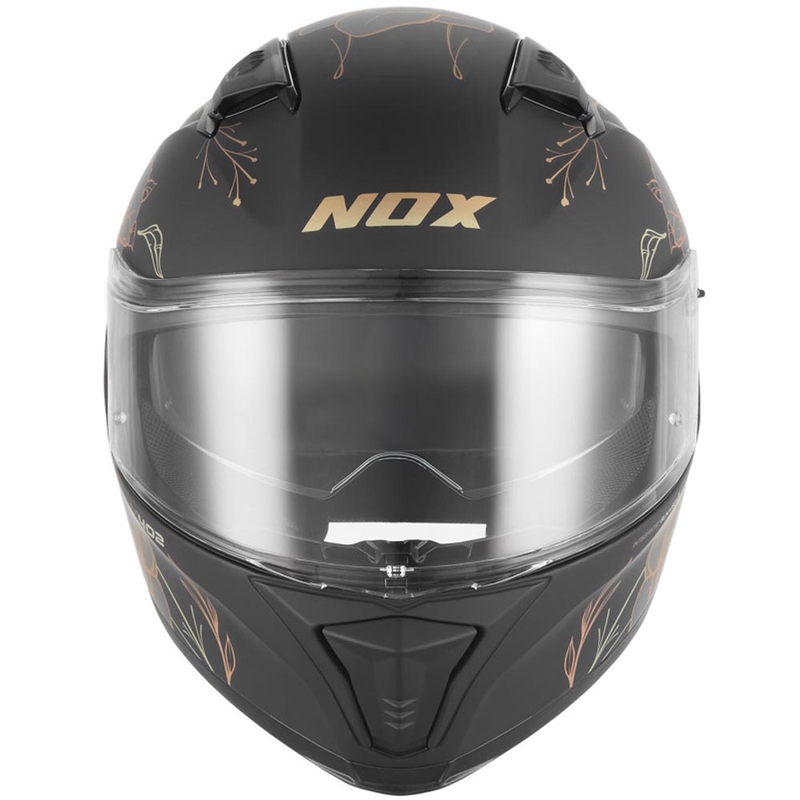 NOX N402 Spring zárt motoros bukósisak matt fekete-arany