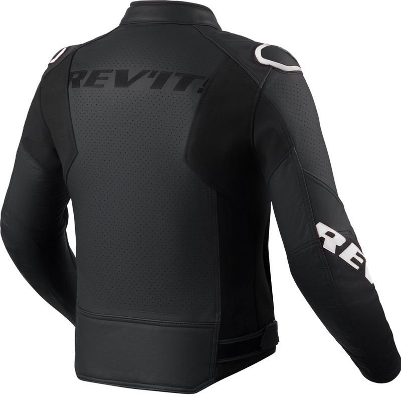 Revit Quadratic motoros bőrkabát fekete-fehér