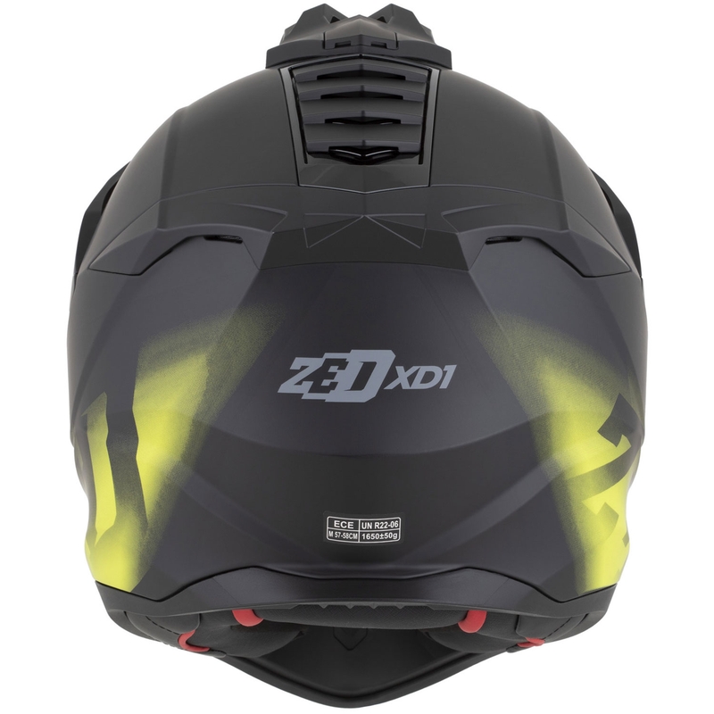 ZED XD1 enduro motoros bukósisak matt fekete-fluo sárga