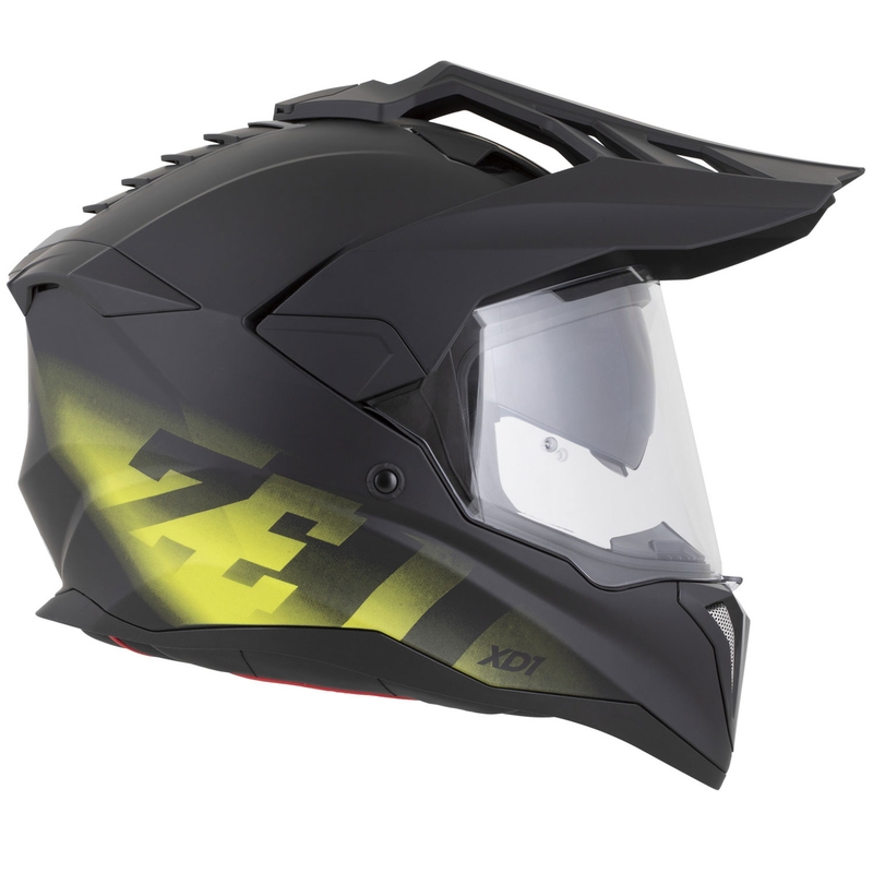 ZED XD1 enduro motoros bukósisak matt fekete-fluo sárga