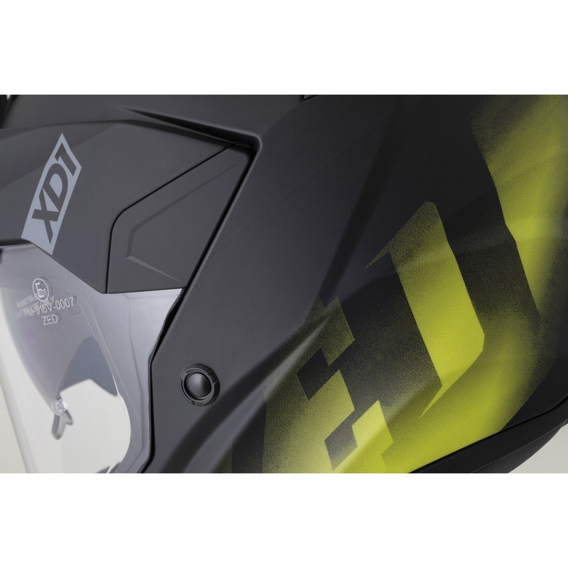 ZED XD1 enduro motoros bukósisak matt fekete-fluo sárga
