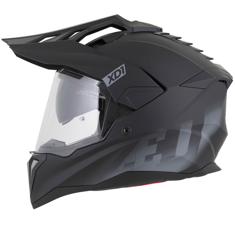 ZED XD1 enduro motoros bukósisak matt fekete-sötét szürke