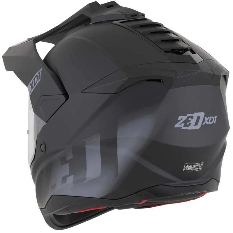 ZED XD1 enduro motoros bukósisak matt fekete-sötét szürke