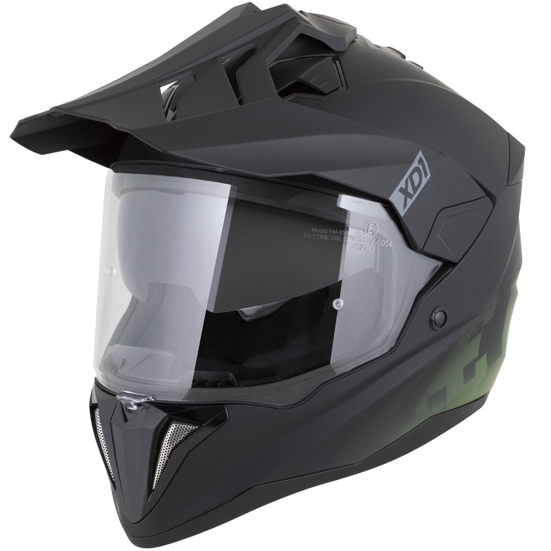 ZED XD1 enduro motoros bukósisak matt fekete-sötétzöld