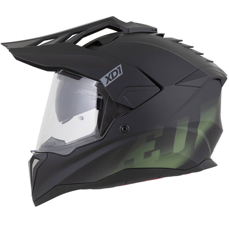 ZED XD1 enduro motoros bukósisak matt fekete-sötétzöld