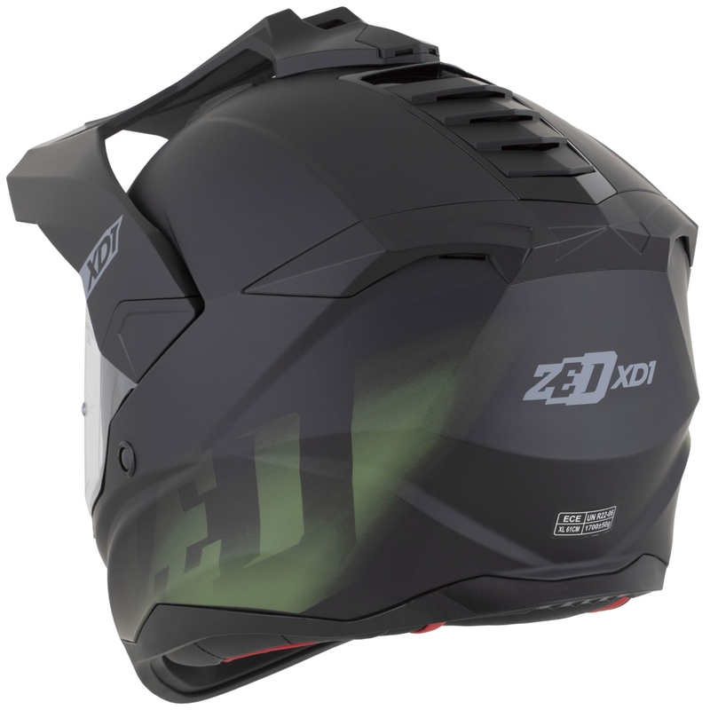 ZED XD1 enduro motoros bukósisak matt fekete-sötétzöld