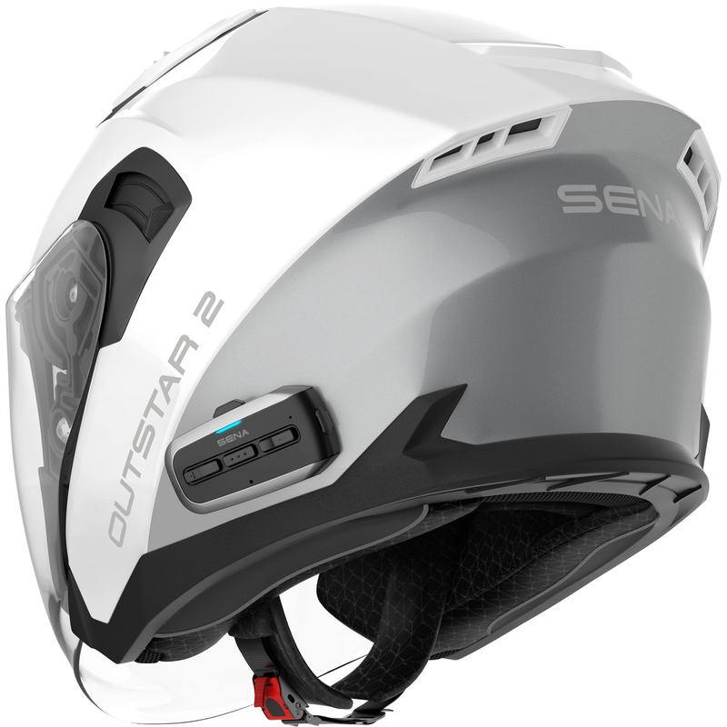 SENA Outstar 2 nyitott motoros bukósisak headsettel fényes fehér