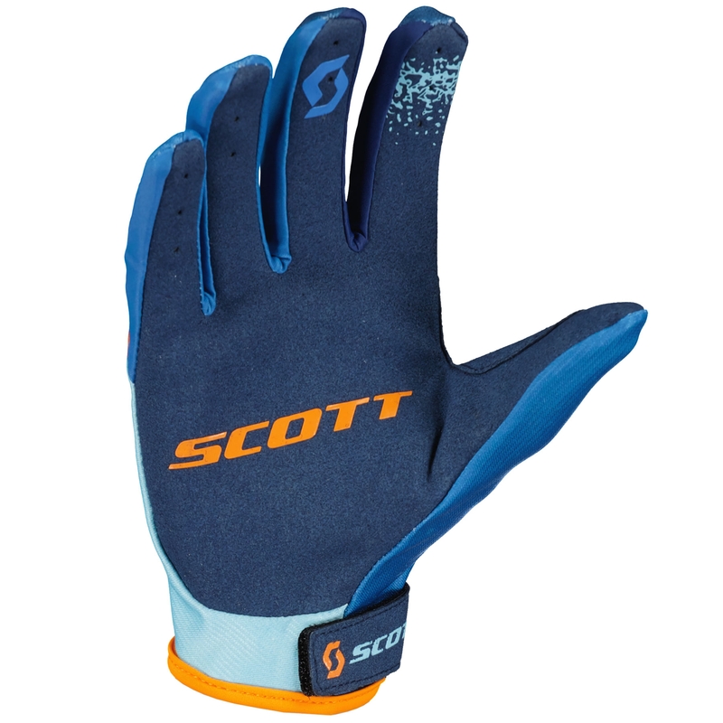 SCOTT 350 FURY EVO gyerek motokrossz kesztyű kék-narancssárga