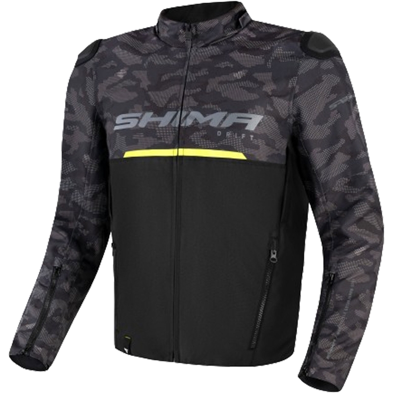 Shima Drift motoros kabát camo-fekete