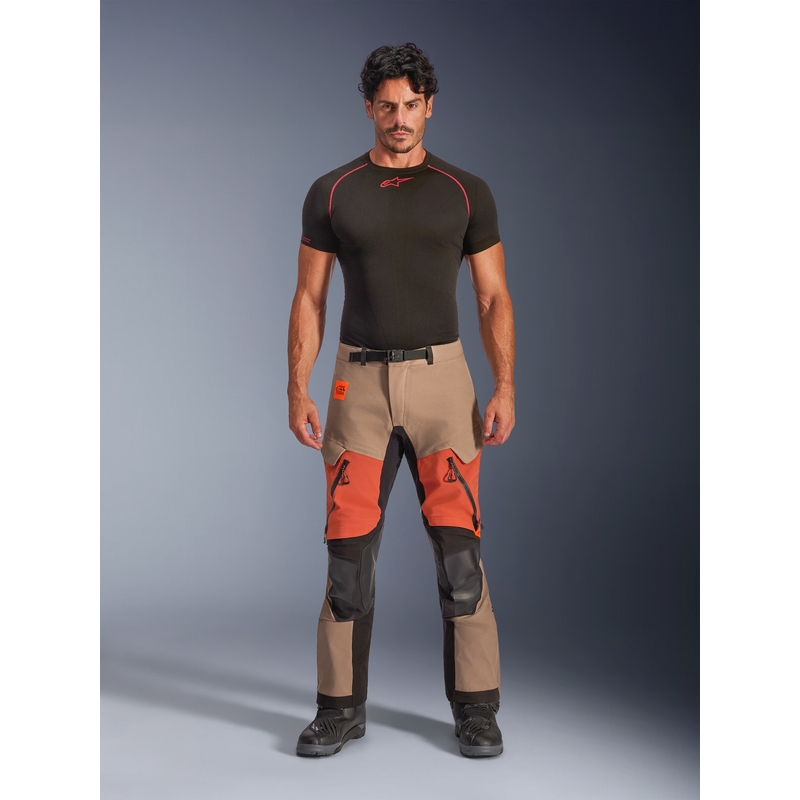 Alpinestars Halo PRO Drystar XF motoros nadrág világosbarna–sötétnarancs–fekete