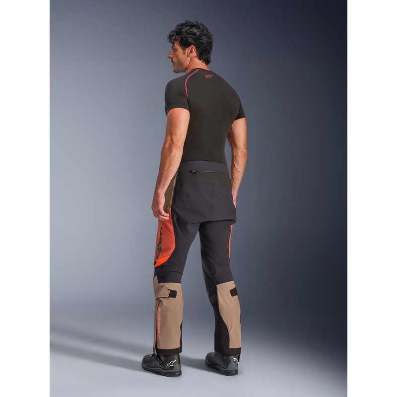 Alpinestars Halo PRO Drystar XF motoros nadrág világosbarna–sötétnarancs–fekete