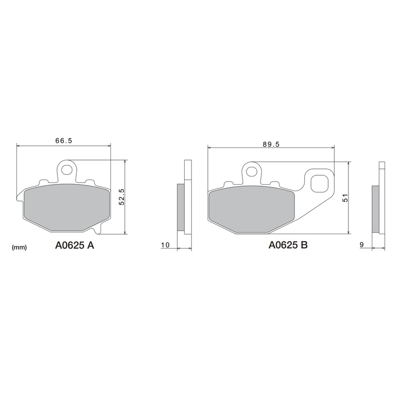 NISSIN fékbetét félmetál keverék M501-407 2 darab