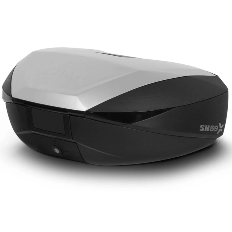 Felső csomagtartó SHAD SH59X black with aluminium cover (expandable concept) with PREMIUM SMART lock