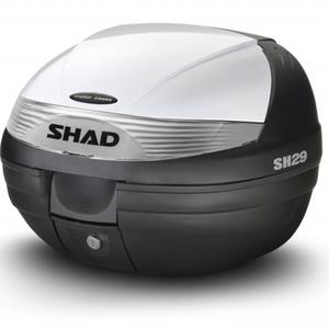 Felső csomagtartó színes fedéllel SHAD SH29 fehér