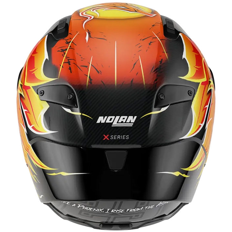 Nolan X-804 RS Ultra Carbon Replica Iannone 368 zárt motoros bukósisak fekete-piros-narancssárga-sárga