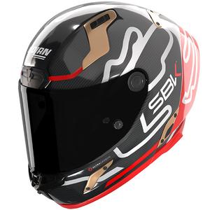 Nolan X-804 RS Ultra Carbon SBK 360 zárt motoros bukósisak fényes fekete-piros-arany