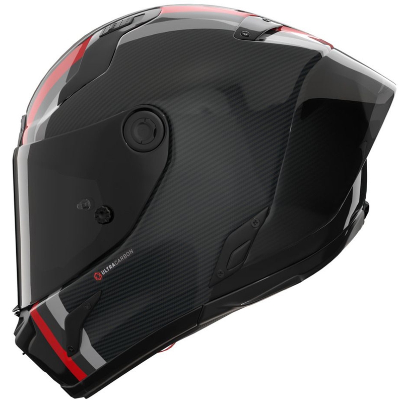 Nolan X-804 RS Ultra Carbon Gemini 364 zárt motoros bukósisak fényes szürke-fekete-piros-antracit