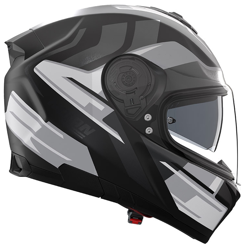 Nolan N80-8 Trittico 359 zárt motoros bukósisak matt fekete-fehér-antracit