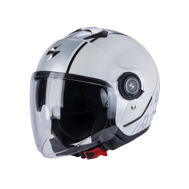 Scorpion EXO-CITY Avenue nyitott motoros sisak fehér-ezüst