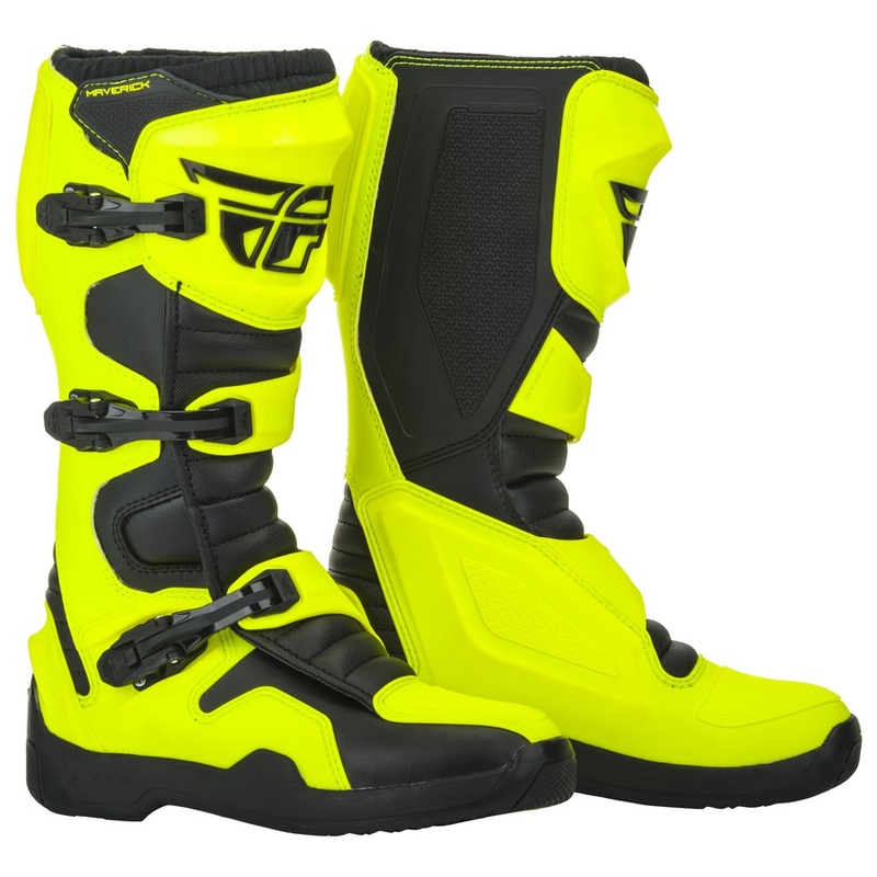 Motoros cipő Fly Racing ÚJ Maverik 2019 fekete-fluo sárga akció