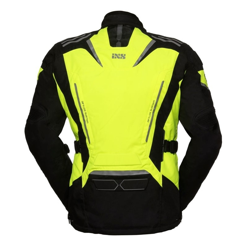 Motorkerékpár kabát iXS Powells fluo-sárga fekete