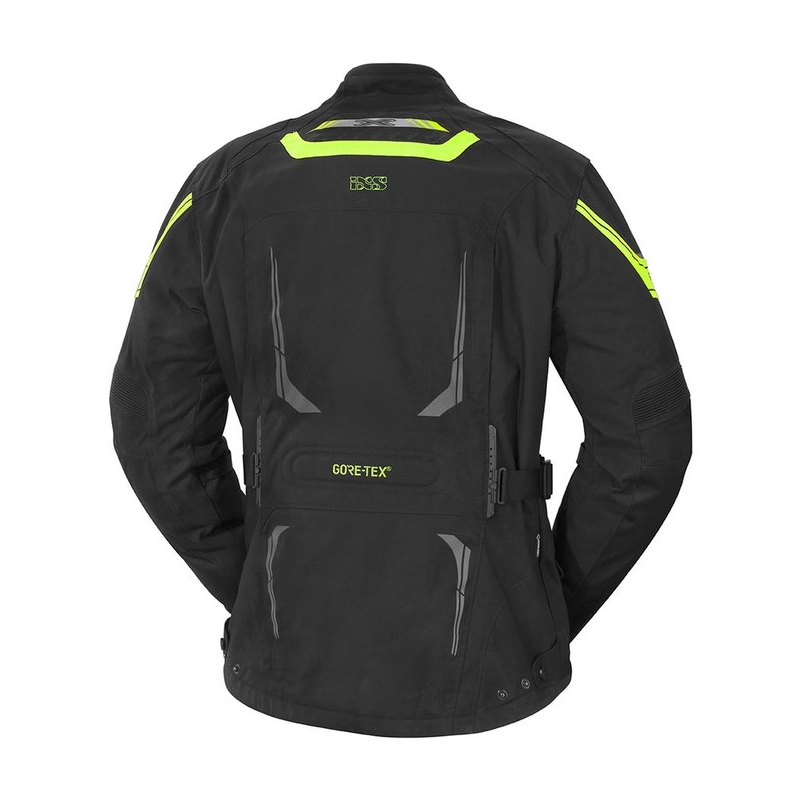 Motorkerékpár kabát iXS Montgomery fekete-fluo sárga