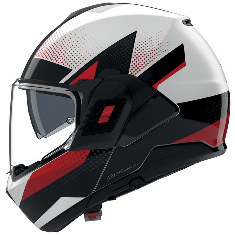 Nolan N120-1 Ciclone 363 felnyitható motoros bukósisak fehér-fekete-piros