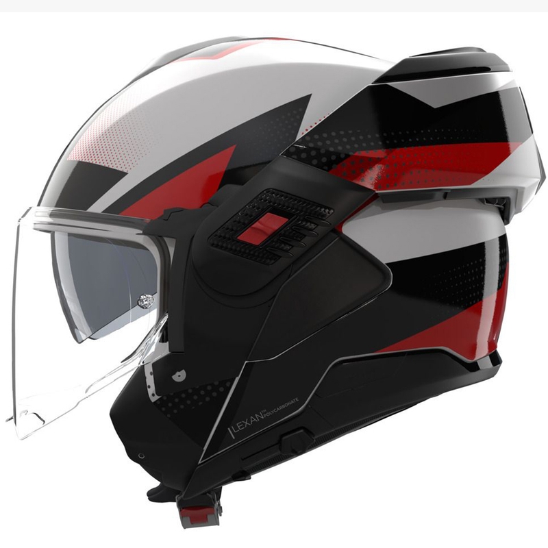 Nolan N120-1 Ciclone 363 felnyitható motoros bukósisak fehér-fekete-piros