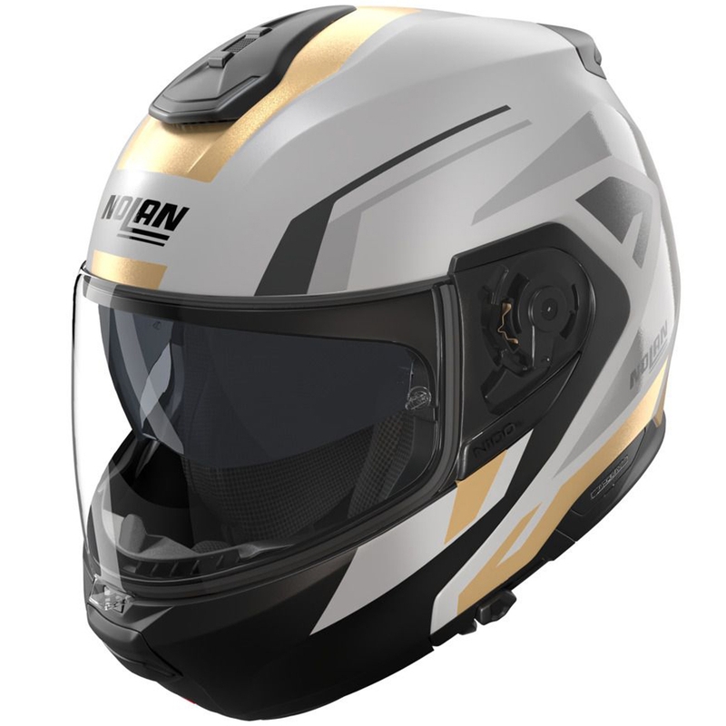 Nolan N100-6 Cinetico N-COM 360 felnyitható motoros bukósisak matt szürke-fekete-antracit-arany