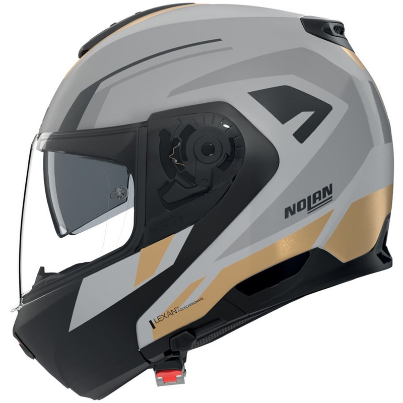 Nolan N100-6 Cinetico N-COM 360 felnyitható motoros bukósisak matt szürke-fekete-antracit-arany